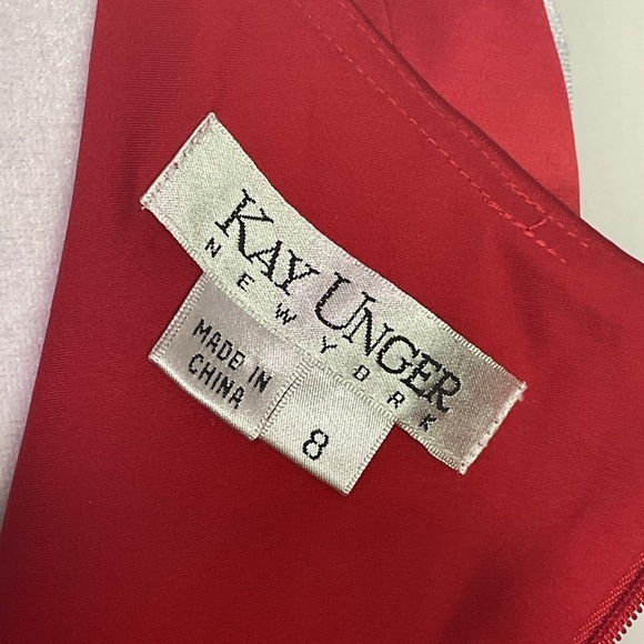 Kay Unger Vintage ( 90’s ) Red Cocktail Dress - Picture 10 of 13